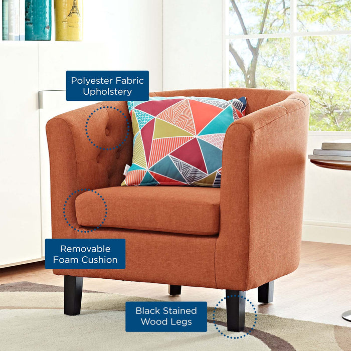 Modway Prospect Chesterfield Armchair – Luxurious Upholstered Lounge Chair with Button... Living Room Furniture - View 46