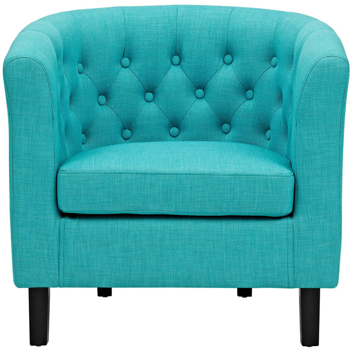 Modway Prospect Chesterfield Armchair – Luxurious Upholstered Lounge Chair with Button... Living Room Furniture - View 51