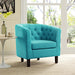 Modway Prospect Chesterfield Armchair – Luxurious Upholstered Lounge Chair with Button... Living Room Furniture - View 53