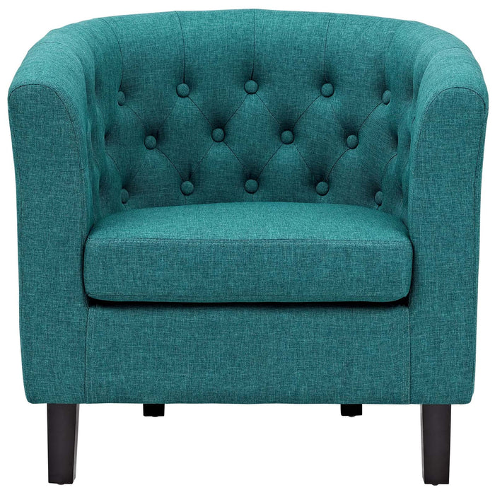 Modway Prospect Chesterfield Armchair – Luxurious Upholstered Lounge Chair with Button... Living Room Furniture - View 57