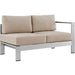 Shore 6 Piece Outdoor Aluminum Sectional Sofa Set by Modway - control panel detail
