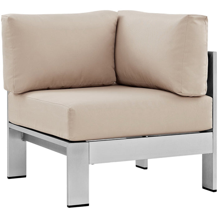 Shore 6 Piece Outdoor Aluminum Sectional Sofa Set by Modway - product label