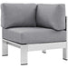 Shore 6 Piece Outdoor Aluminum Sectional Sofa Set by Modway - lifestyle in-use