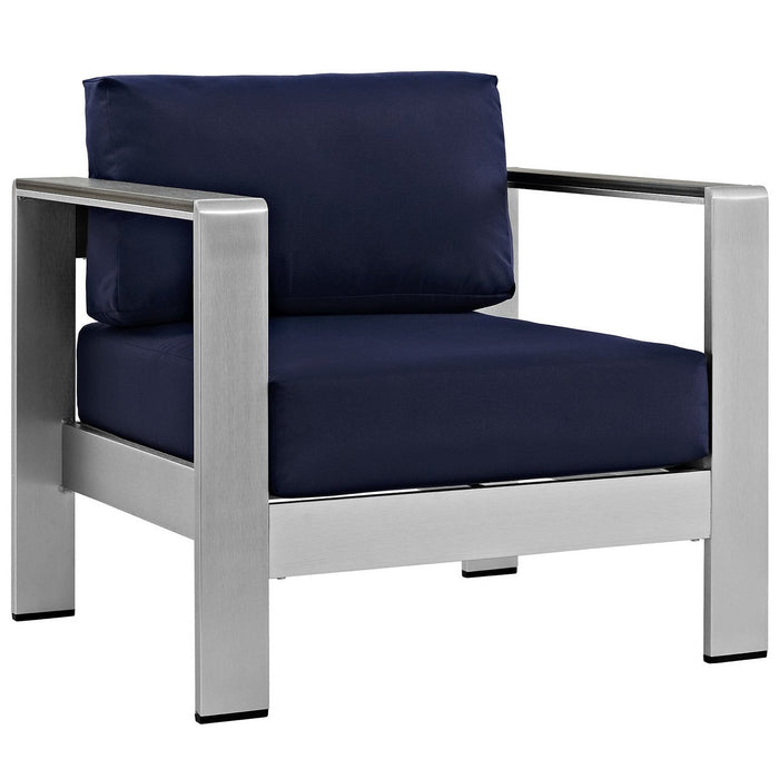 Shore 6 Piece Outdoor Aluminum Sectional Sofa Set by Modway - view 21