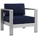 Shore 6 Piece Outdoor Aluminum Sectional Sofa Set by Modway - view 21