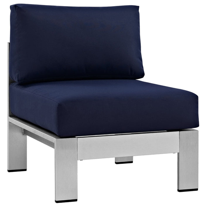 Shore 6 Piece Outdoor Aluminum Sectional Sofa Set by Modway - view 22