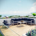 Shore 6 Piece Outdoor Aluminum Sectional Sofa Set by Modway - view 17