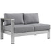 Shore 5 Piece Outdoor Aluminum Sectional Sofa Set by Modway - side view