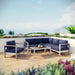 Shore 5 Piece Outdoor Aluminum Sectional Sofa Set by Modway - alternate view