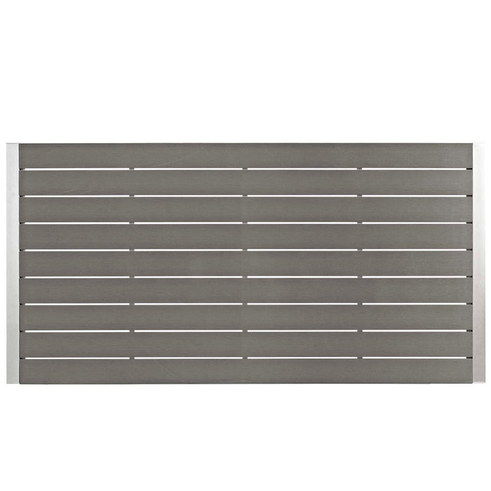 Modway Shore 9 Piece Outdoor Patio Aluminum Dining Set - Dimensions