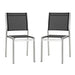 Shore Side Chair Outdoor Patio Aluminum Set of 2 - alternate angle view