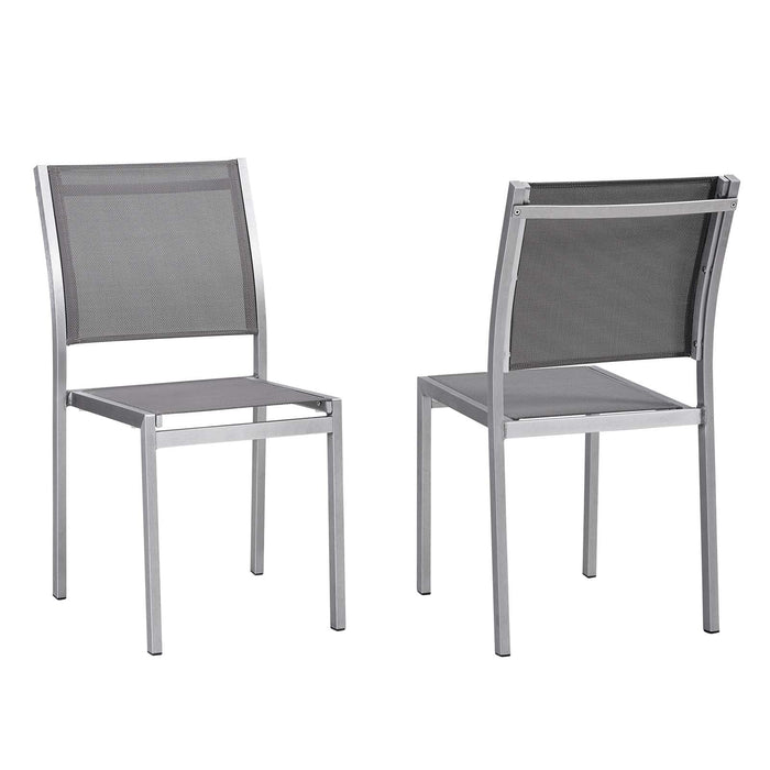 Shore Side Chair Outdoor Patio Aluminum Set of 2 - view 6