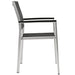 Shore Dining Chair Outdoor Patio Aluminum Set of 2 - detail close-up