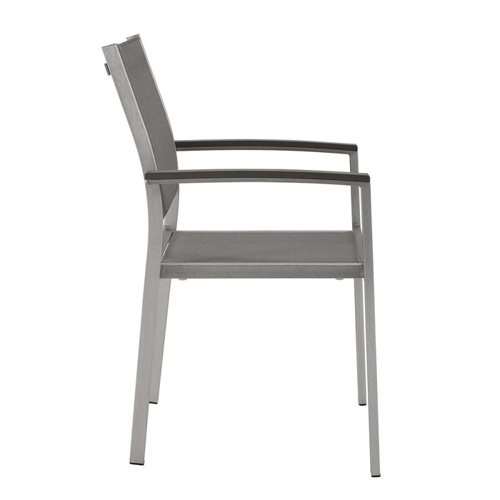 Shore Dining Chair Outdoor Patio Aluminum Set of 2 - view 8