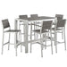 Shore 7 Piece Outdoor Patio Aluminum Dining Set - alternate angle view
