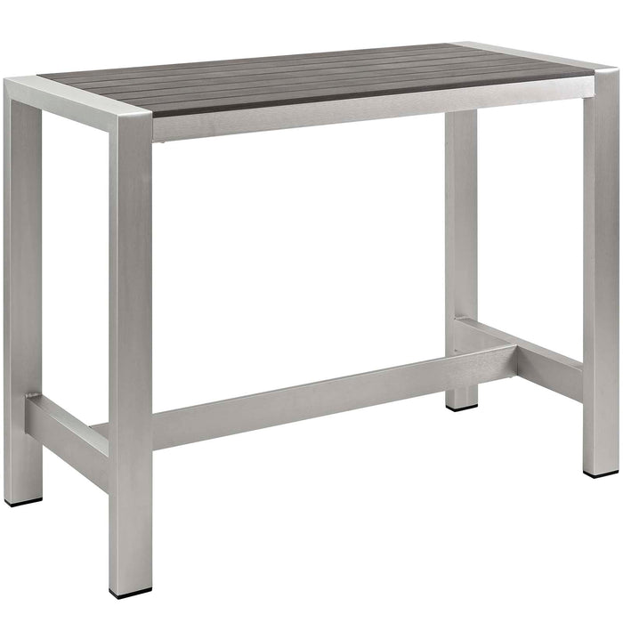 Shore 7 Piece Outdoor Patio Aluminum Dining Set - view 5