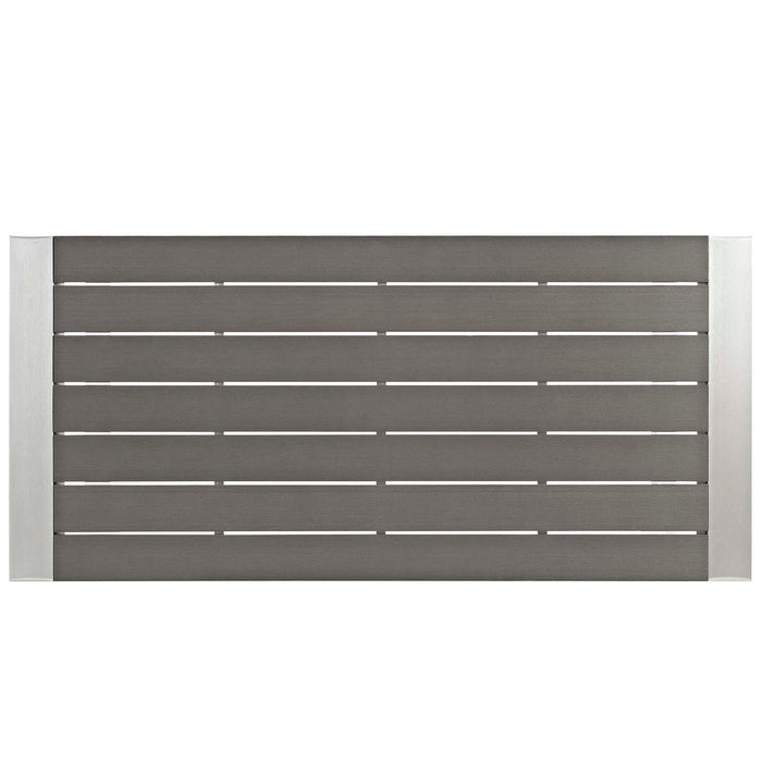 Shore 7 Piece Outdoor Patio Aluminum Dining Set - view 8