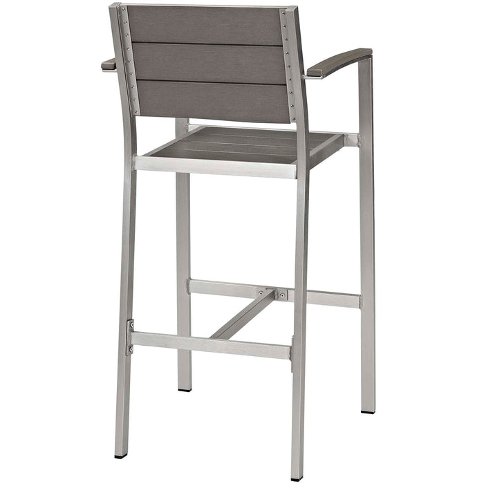 Shore 5 Piece Outdoor Patio Aluminum Dining Set - view 6