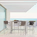 Shore 5 Piece Outdoor Patio Aluminum Dining Set - Modway \outdoor\dining sets