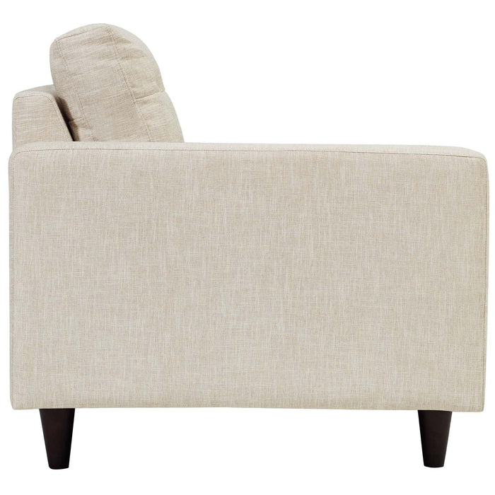 Empress Left-Facing Upholstered Fabric Loveseat - view 5