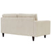 Empress Left-Facing Upholstered Fabric Loveseat - view 6