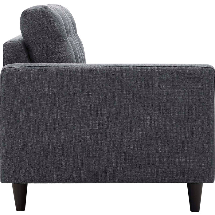 Empress Left-Facing Upholstered Fabric Loveseat - view 8