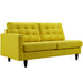 Empress Left-Facing Upholstered Fabric Loveseat - view 13