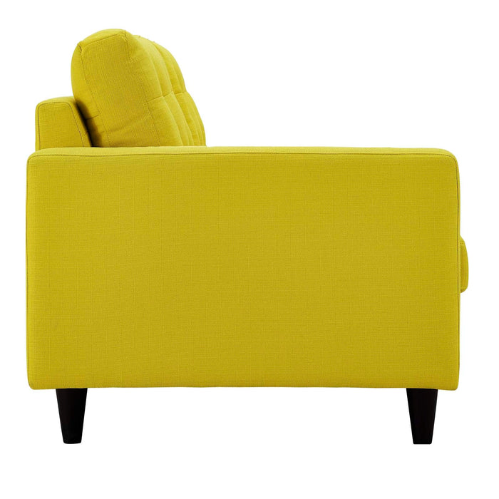Empress Left-Facing Upholstered Fabric Loveseat - view 14