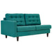 Empress Left-Facing Upholstered Fabric Loveseat - view 16