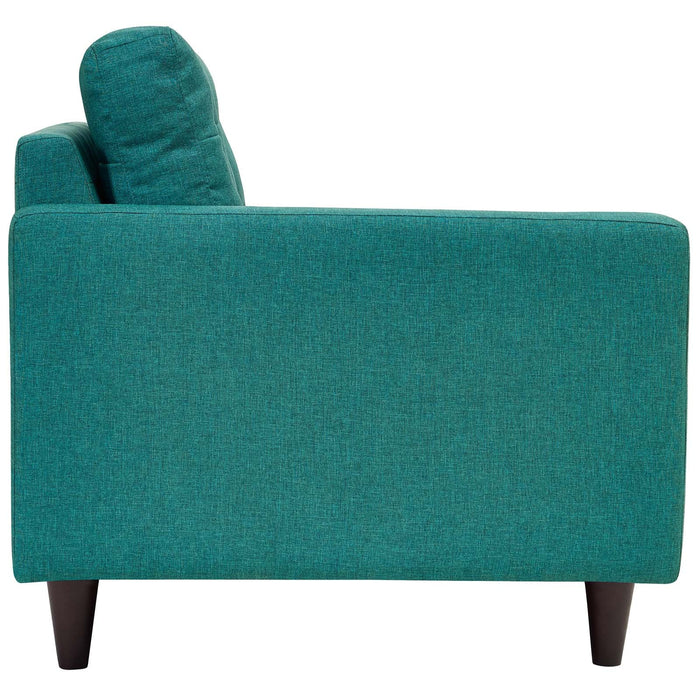 Empress Left-Facing Upholstered Fabric Loveseat - view 17
