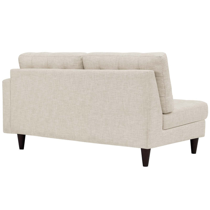 Empress Right-Facing Upholstered Fabric Loveseat - view 6