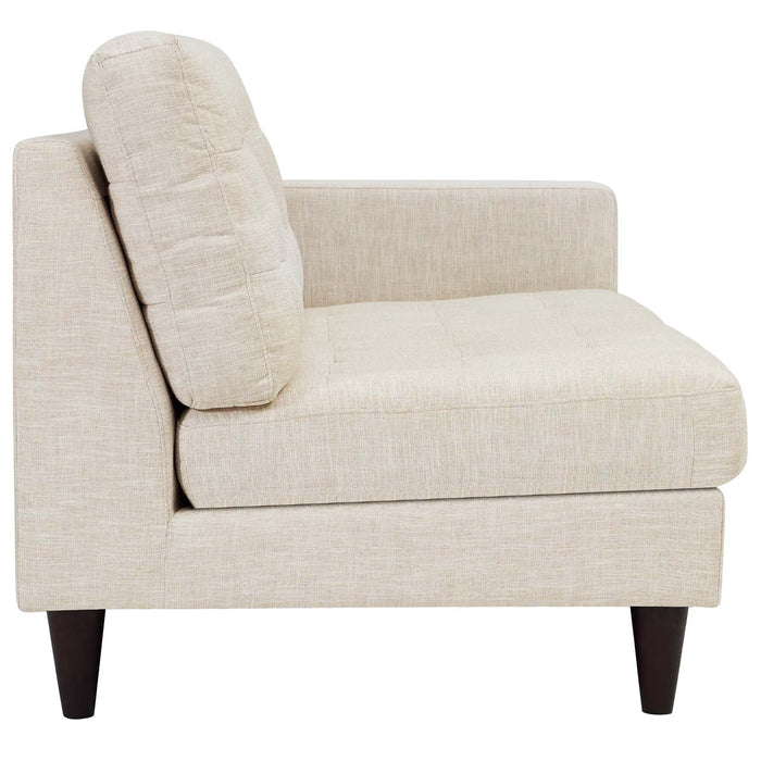 Empress Right-Facing Upholstered Fabric Loveseat - view 5