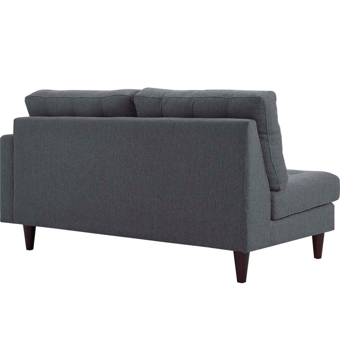 Empress Right-Facing Upholstered Fabric Loveseat - view 21