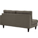 Empress Right-Facing Upholstered Fabric Loveseat - view 9