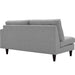 Empress Right-Facing Upholstered Fabric Loveseat - view 12