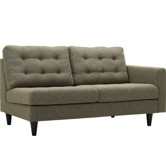 Empress Right-Facing Upholstered Fabric Loveseat - view 13