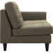Empress Right-Facing Upholstered Fabric Loveseat - view 14