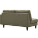 Empress Right-Facing Upholstered Fabric Loveseat - view 15