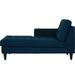 Empress Left-Arm Upholstered Fabric Chaise - alternate angle view