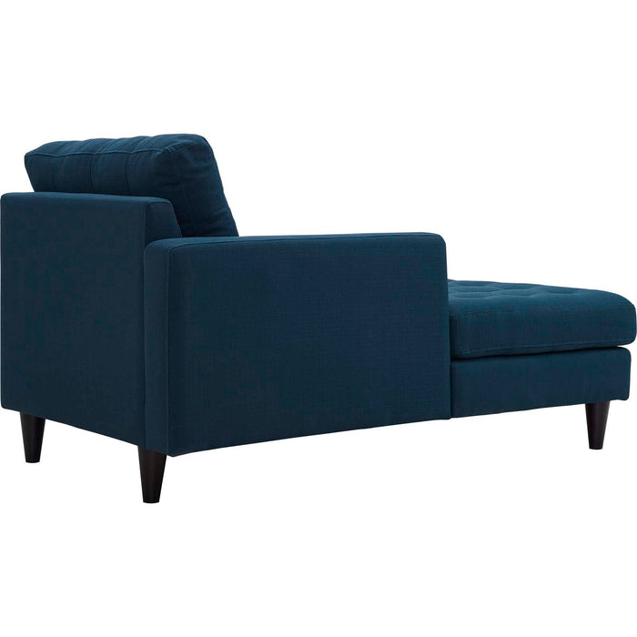 Empress Left-Arm Upholstered Fabric Chaise - detail close-up
