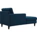 Empress Left-Arm Upholstered Fabric Chaise - detail close-up