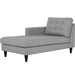 Empress Left-Arm Upholstered Fabric Chaise - view 13