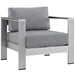 Modway Shore 3 Piece Outdoor Patio Aluminum Set - Features