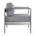 Modway Shore 3 Piece Outdoor Patio Aluminum Set - View 9