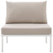 Harmony Armless Outdoor Patio Aluminum Chair - view 5