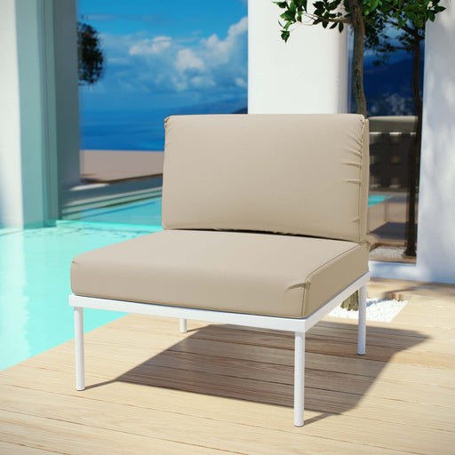 Harmony Armless Outdoor Patio Aluminum Chair - Modway \outdoor\sofas & sectionals