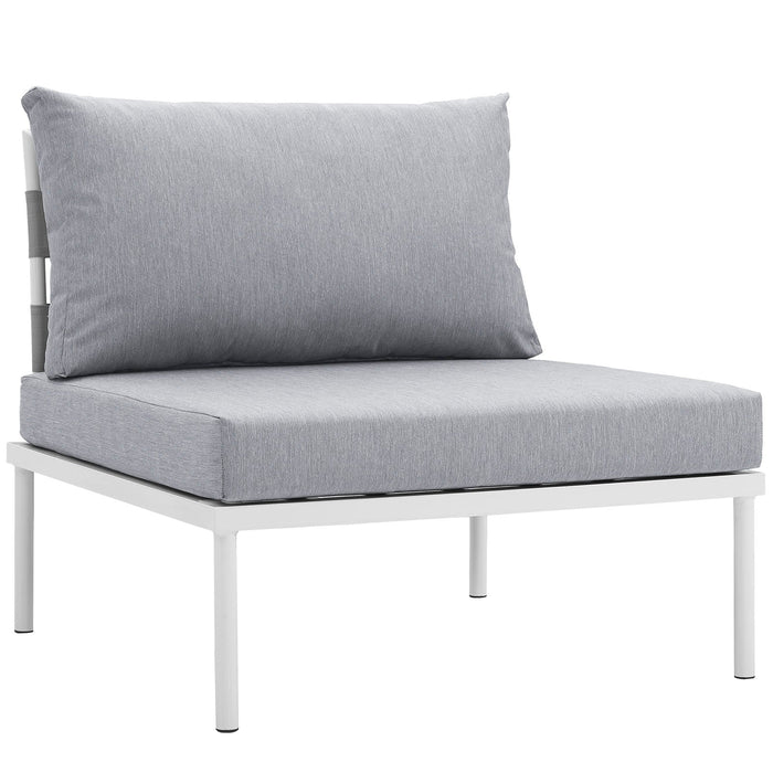 Harmony Armless Outdoor Patio Aluminum Chair - view 7