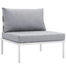 Harmony Armless Outdoor Patio Aluminum Chair - view 7