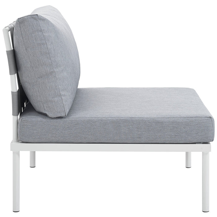Harmony Armless Outdoor Patio Aluminum Chair - view 8