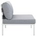 Harmony Armless Outdoor Patio Aluminum Chair - view 8